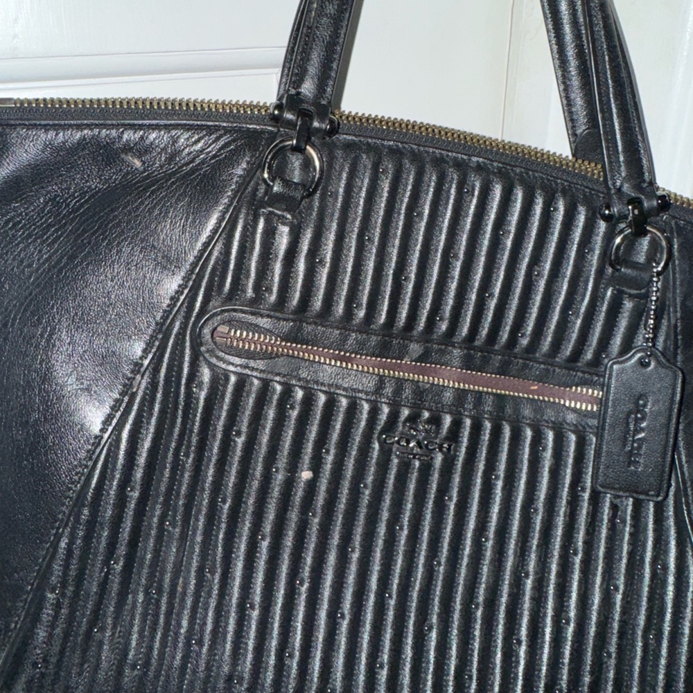 Coach Black Leather Handbag
